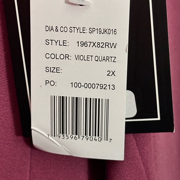 Mauve suit jacket size 2X - Picture 3 of 6